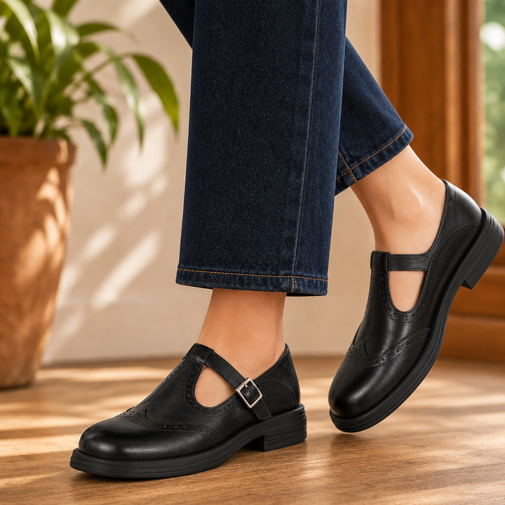 Piacenza Leather Mary Janes