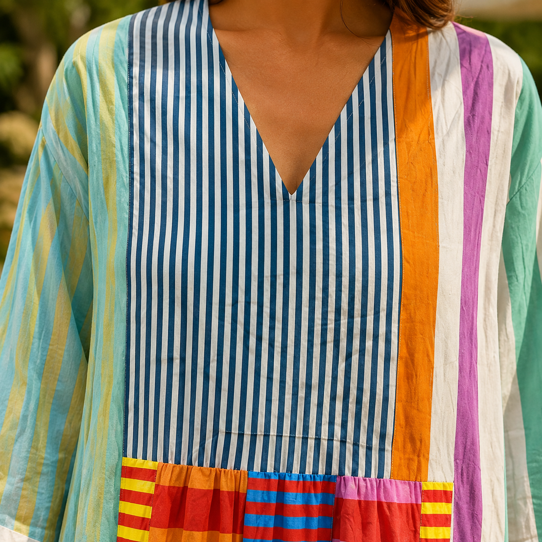 April Patchwork Dress