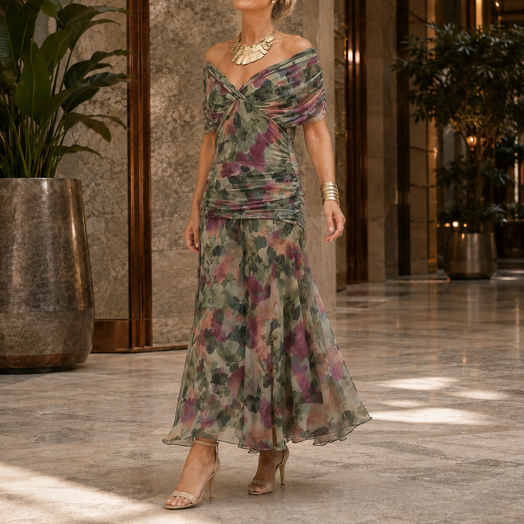 Lydia-Hope Wrap Maxi Dress
