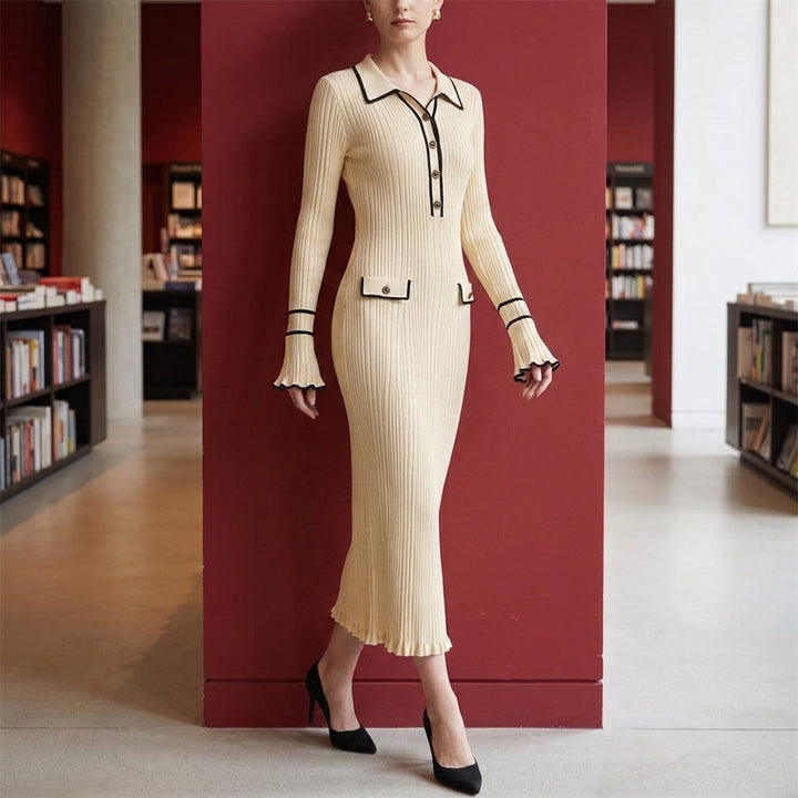 Amelie Ribbed Midi Dress