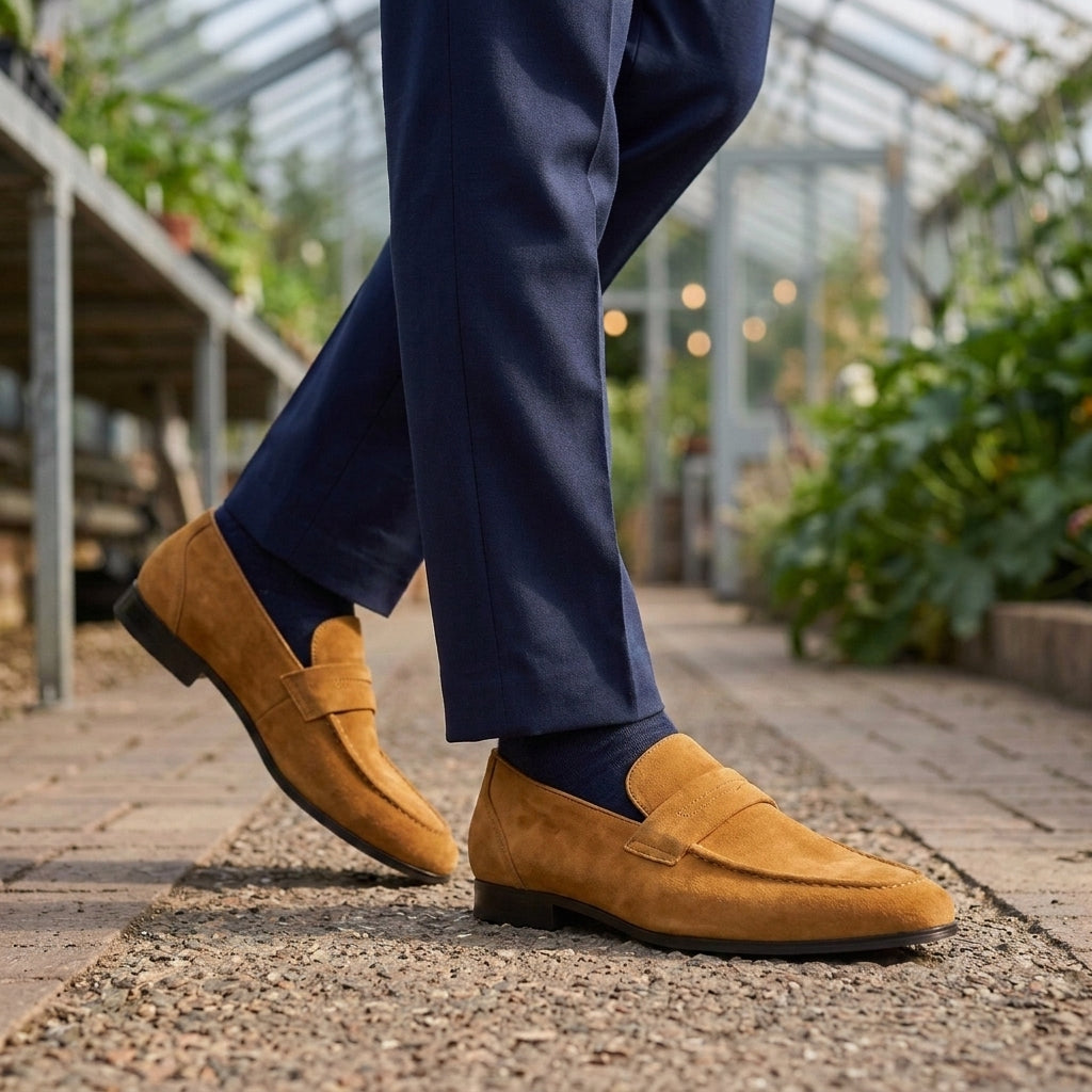 Dario Suede Penny Loafers