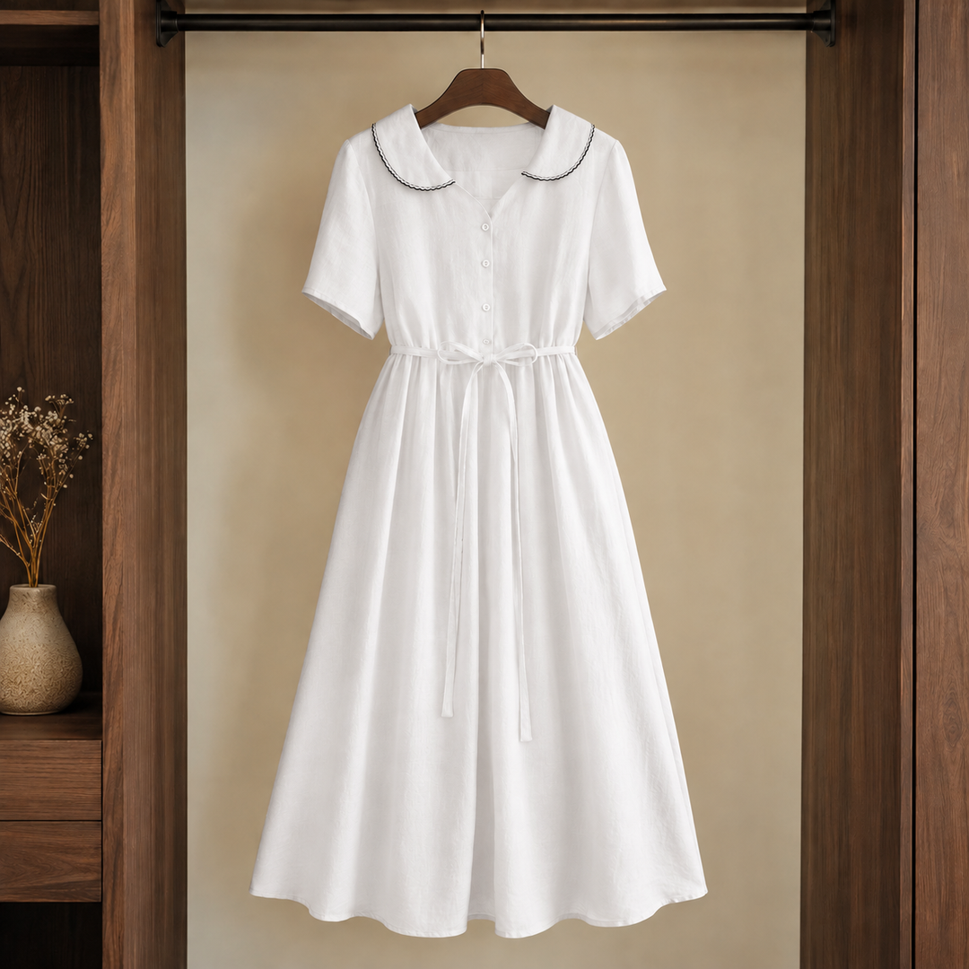 Adele-Jade Belted Midi Dress