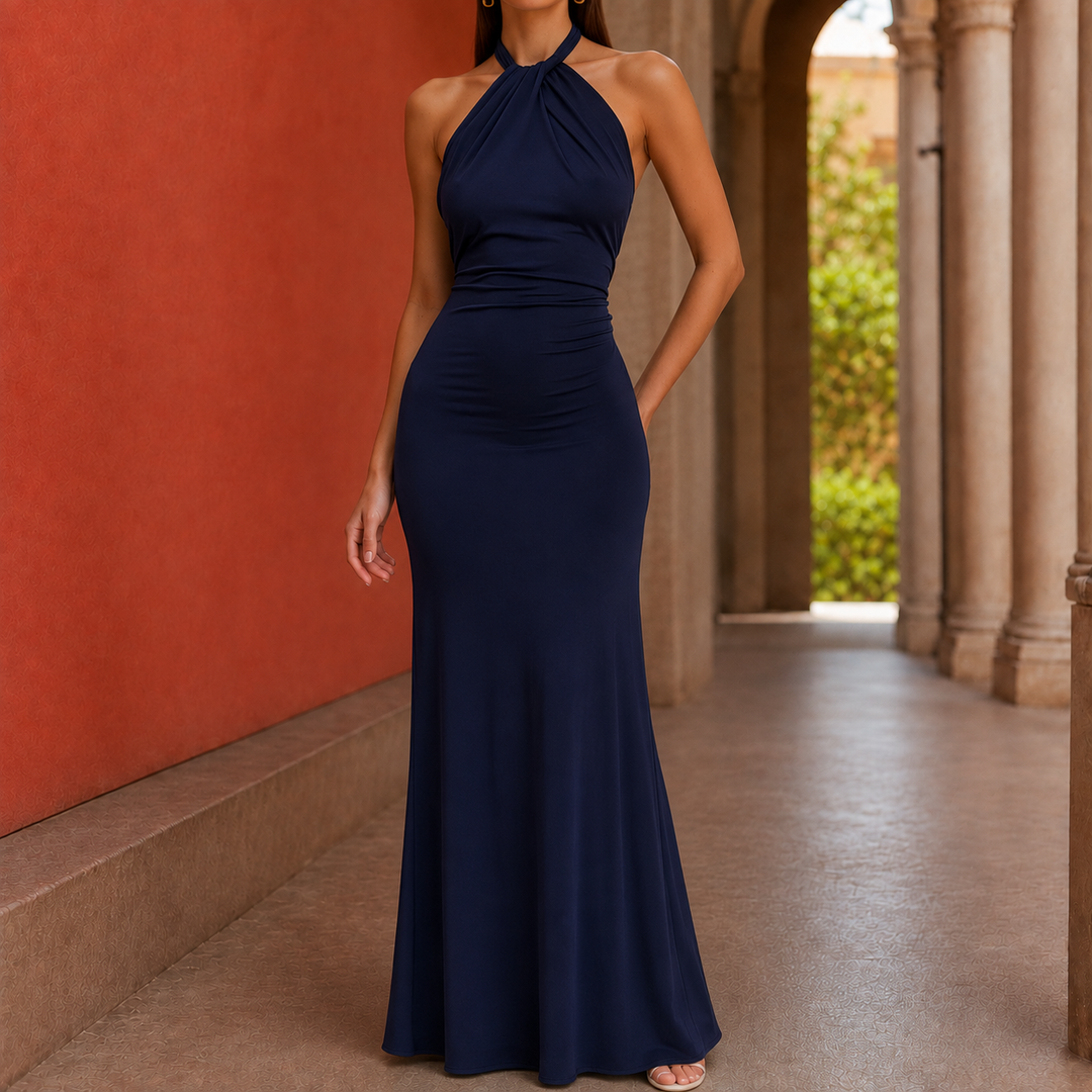 Odette-Rae Halter Maxi Dress