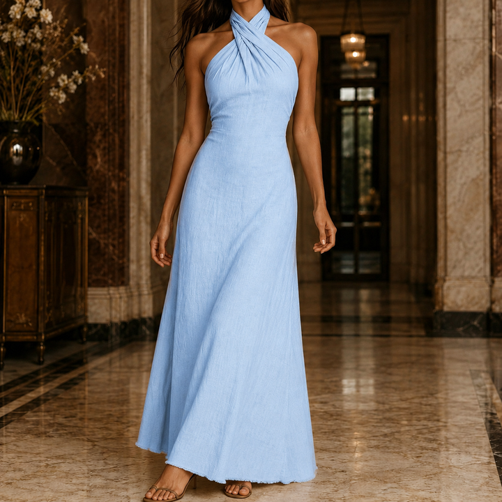 Apolline Halter Maxi Dress