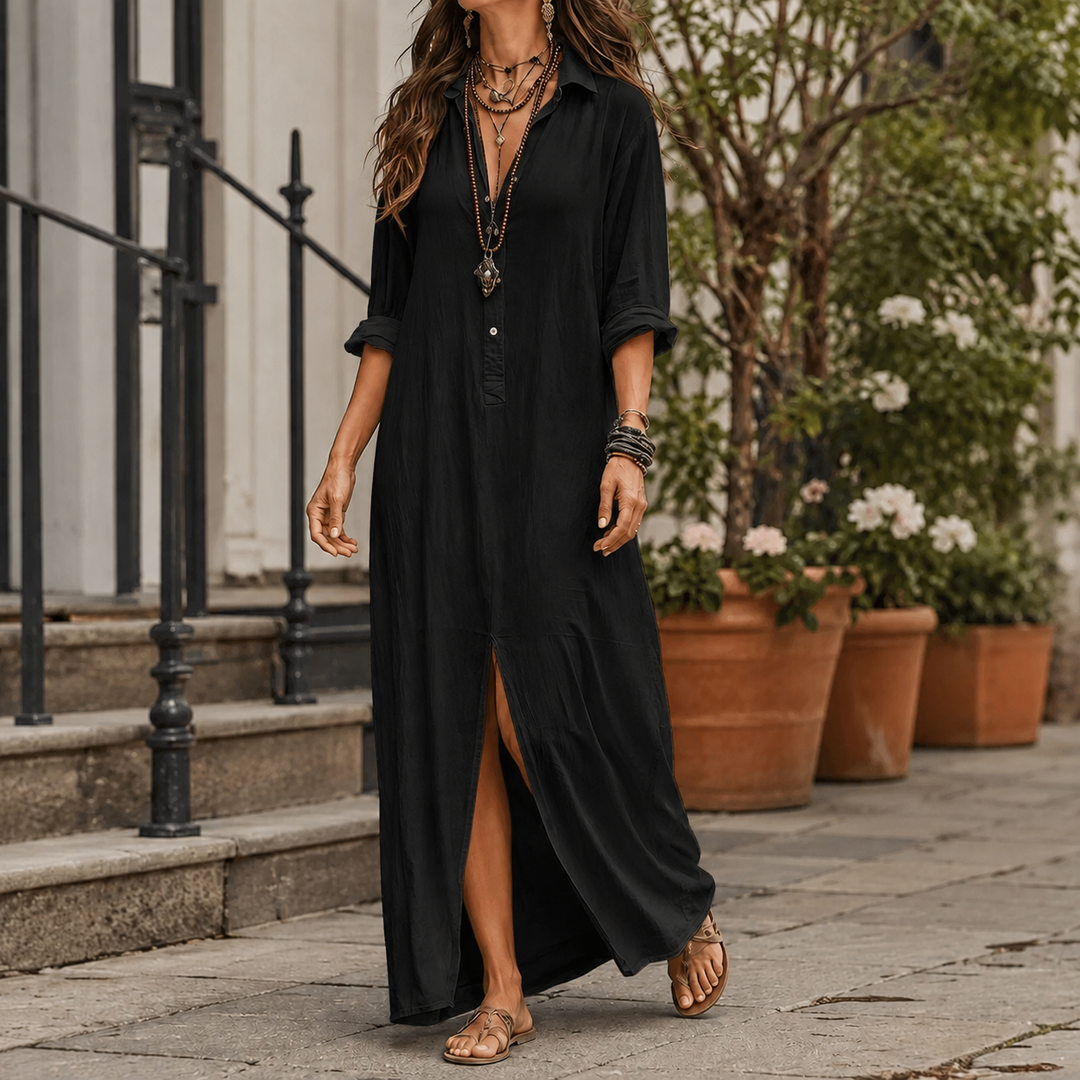 Marcella Maxi Shirt Dress