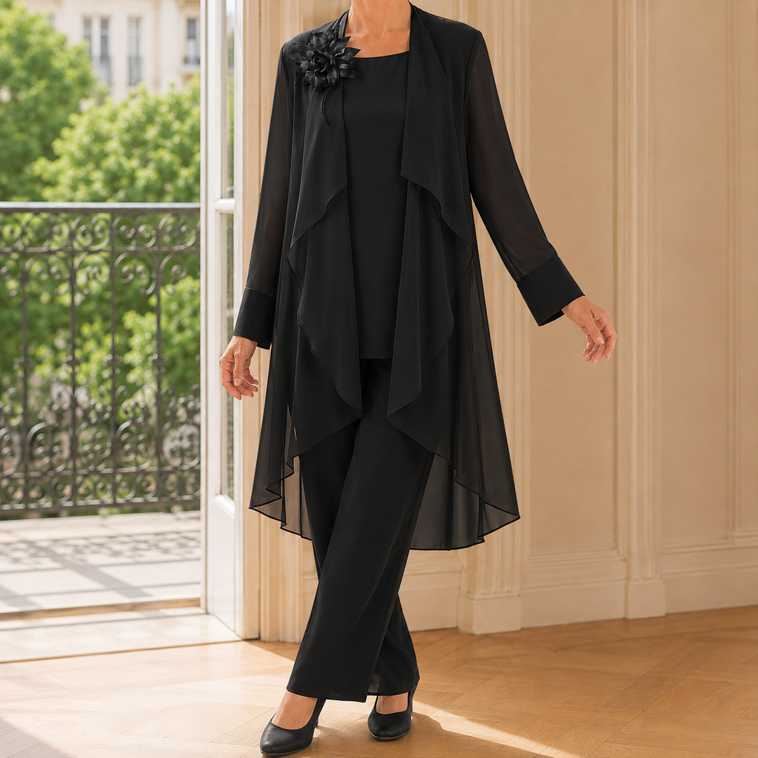 Mina-June Chiffon Pantsuit
