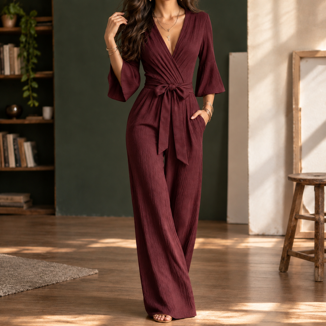 Fernanda Wrap Front Jumpsuit
