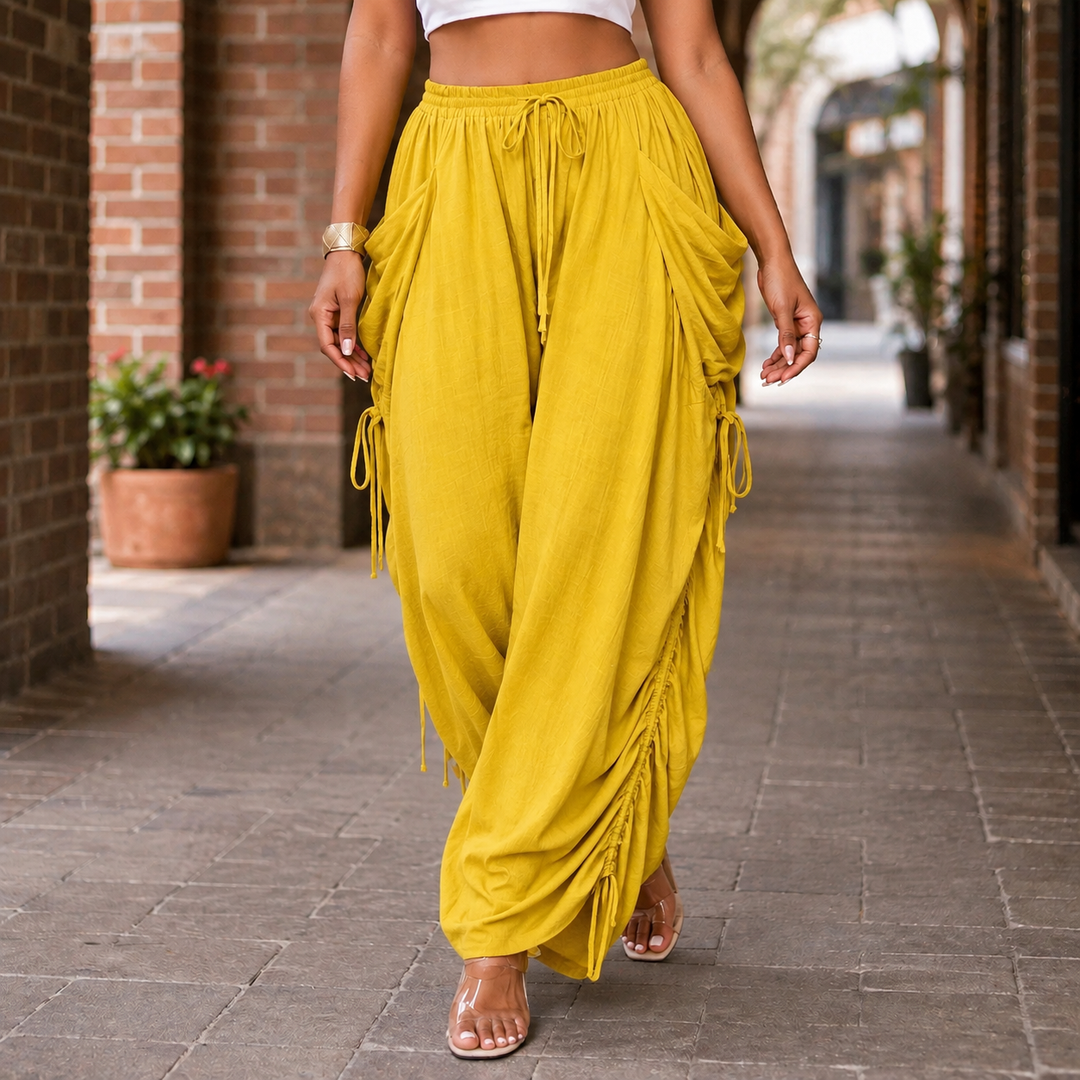 Astrid-Lane Ruched Harem Pants