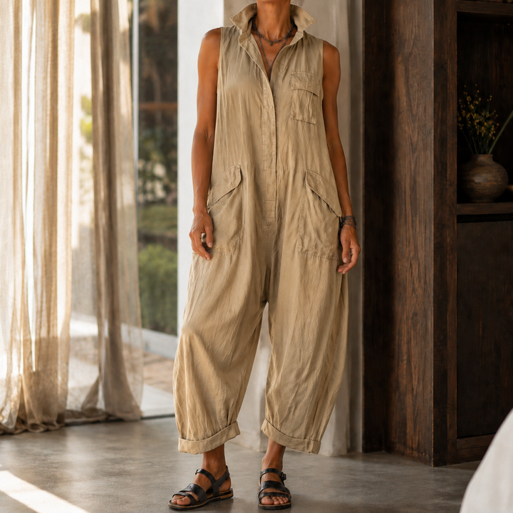 Colette-Rose Wide Leg Jumpsuit