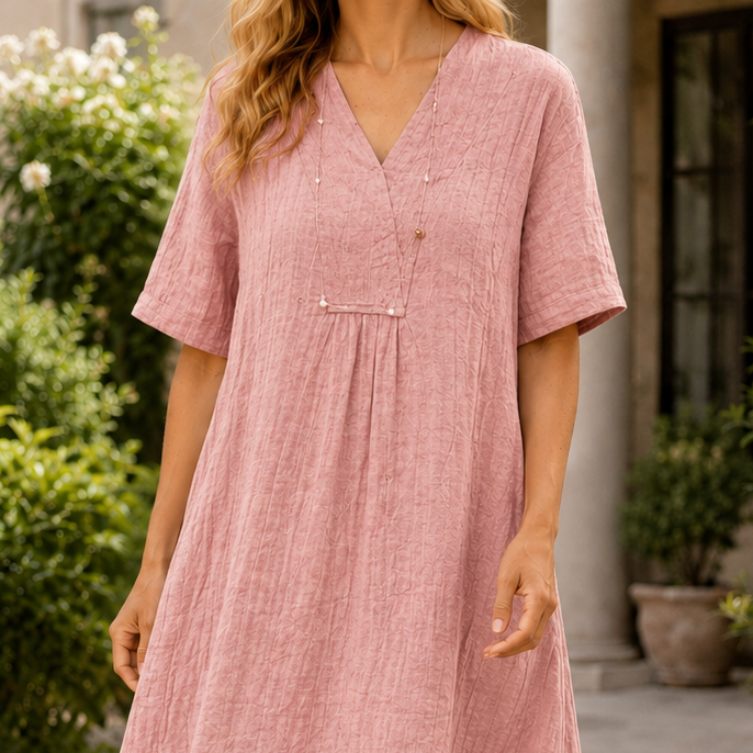Anouk-Kate Crinkle Midi Dress