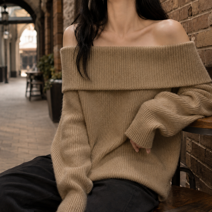 Tiphaine Off-Shoulder Sweater