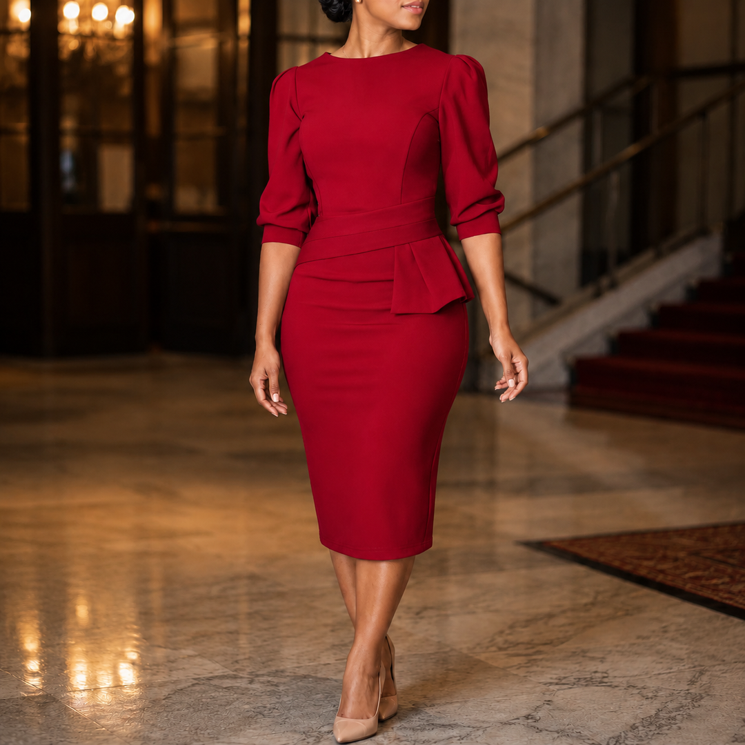 Liora-Claire Peplum Dress