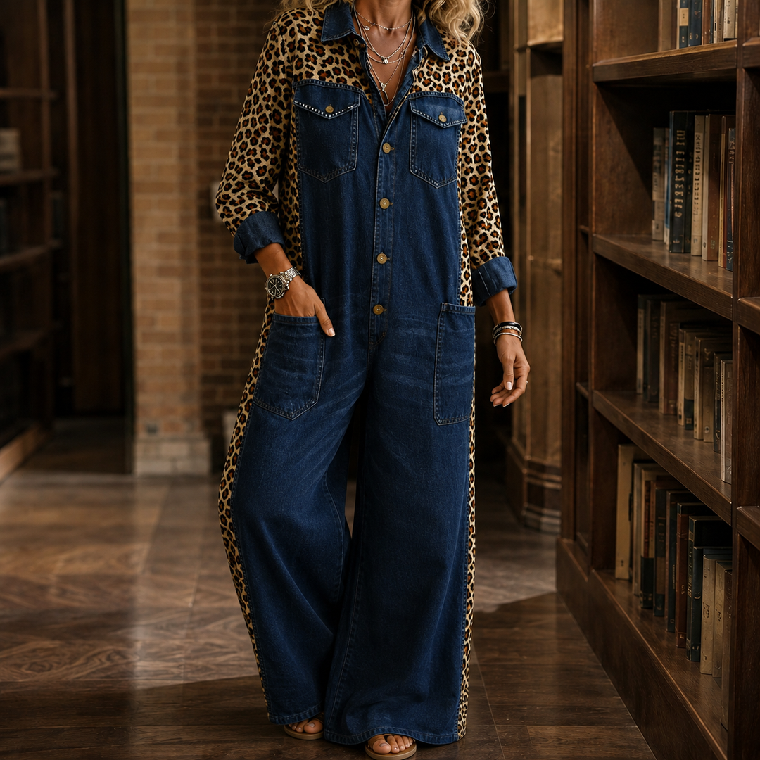 Valeria-Kate Leopard Jumpsuit