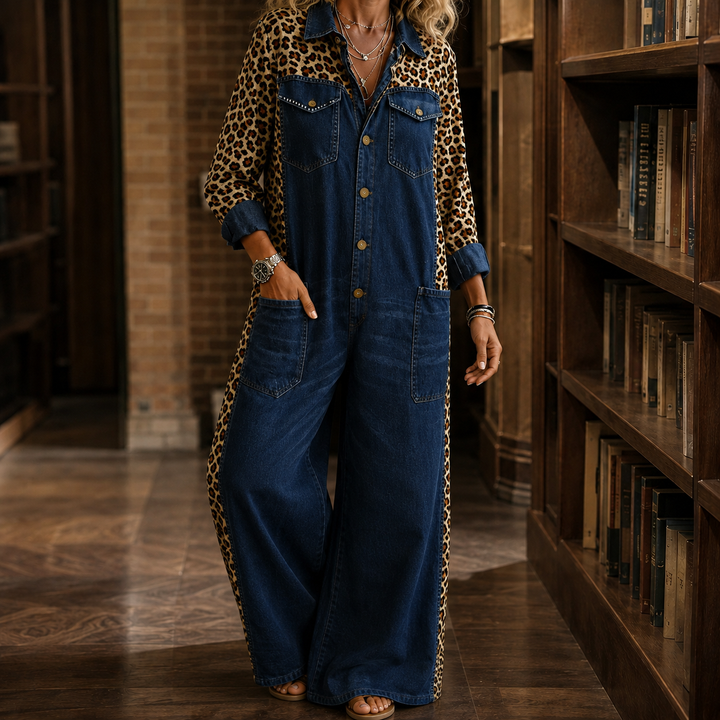 Valeria-Kate Leopard Jumpsuit