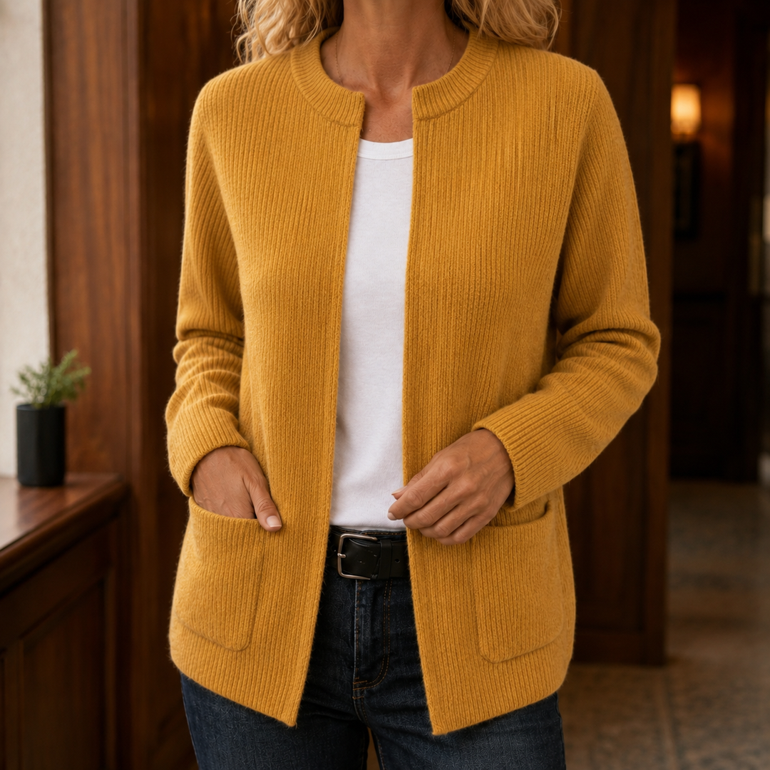 Livia-Grace Ribbed Cardigan