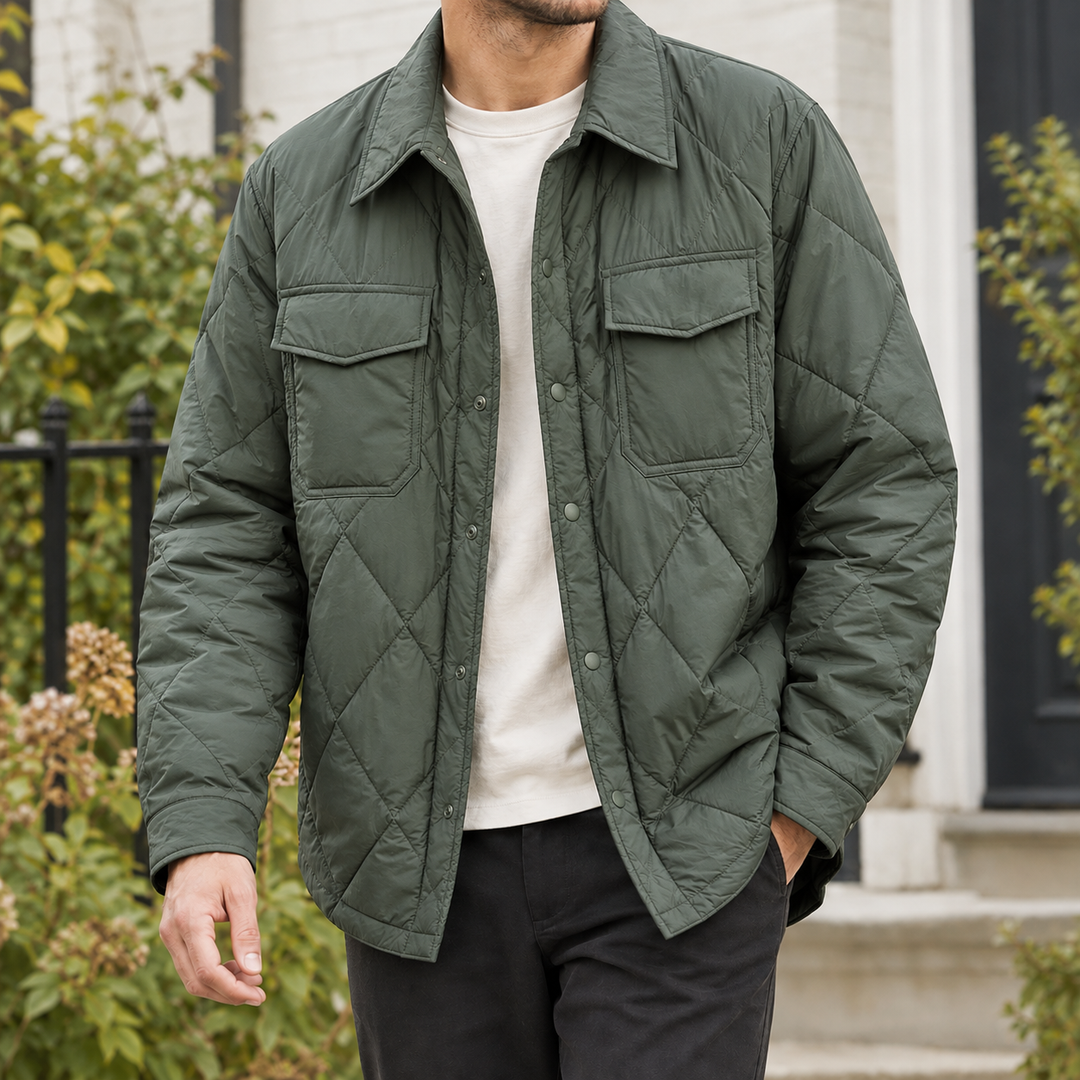 Gustave Quilted Shirt Overshirt