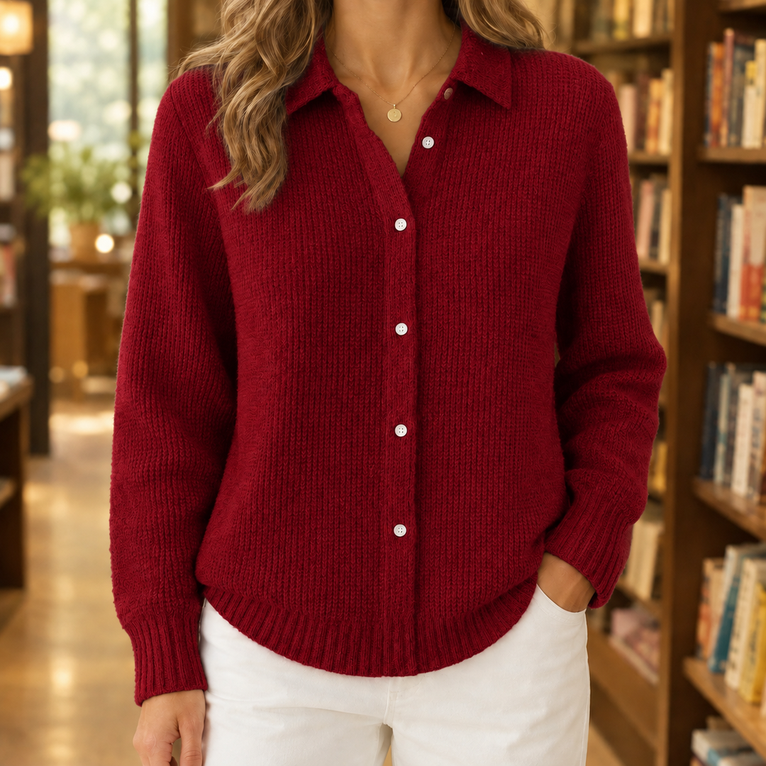 Sabina-Skye Collared Sweater