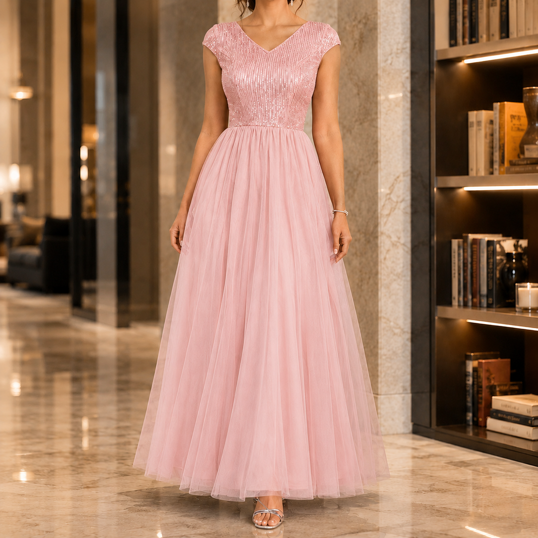 Francesca-Faye Sequin Maxi Dress