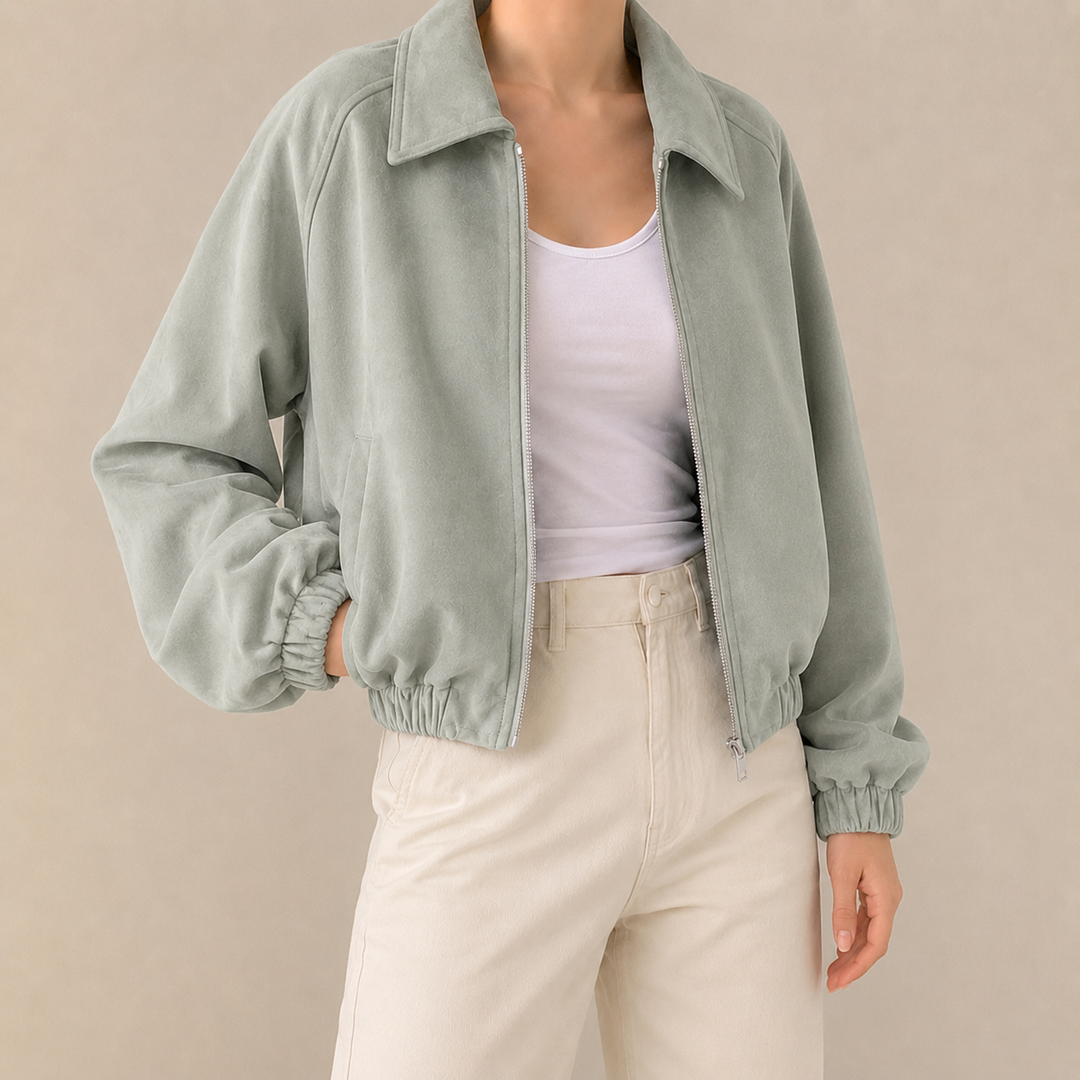 Thornbury Faux Suede Crop Jacket