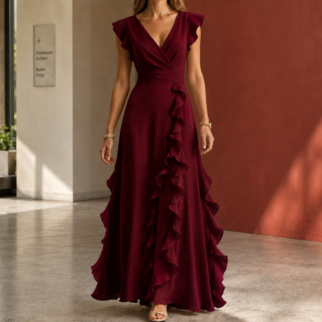 Anais-June Ruffle Maxi Dress
