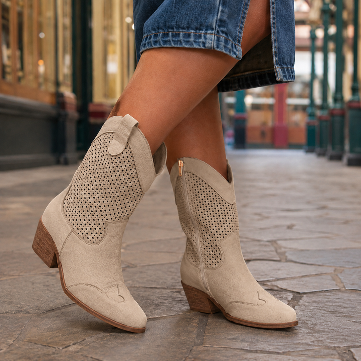 Soriano Leather Cowboy Boots