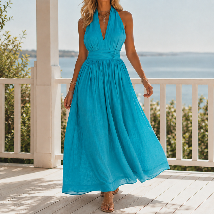 Elodie Halter Maxi Dress