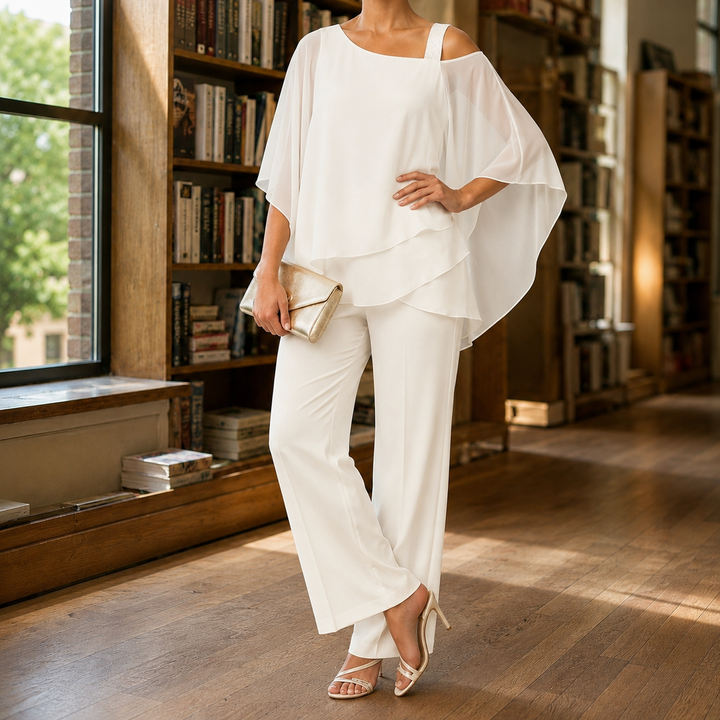 Nerissa-Elise Asymmetric Pants Set