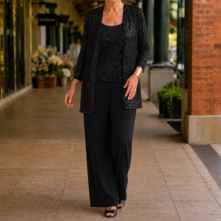 Elowen-Belle Sequined Pant Set