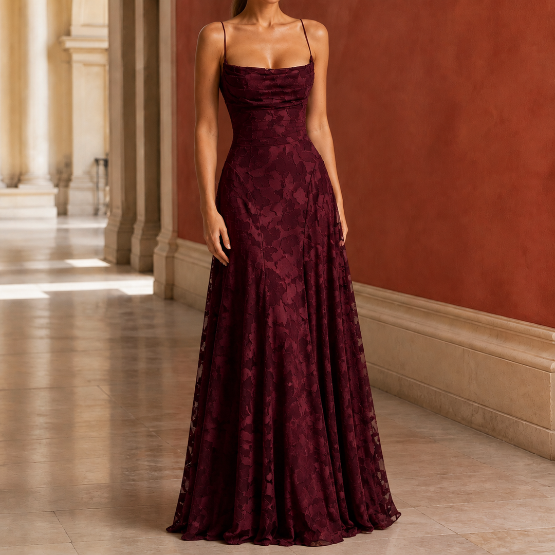Celeste-Kate Cowl Maxi Dress