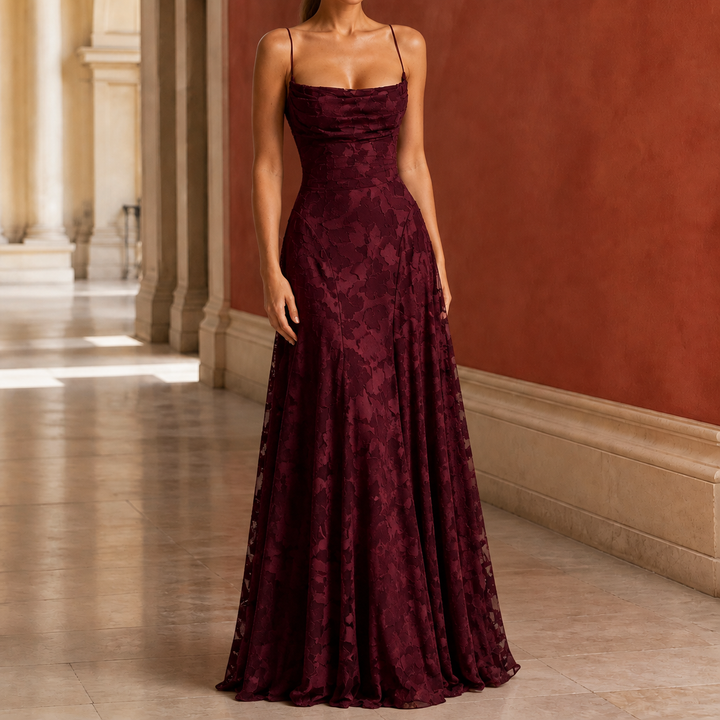 Celeste-Kate Cowl Maxi Dress
