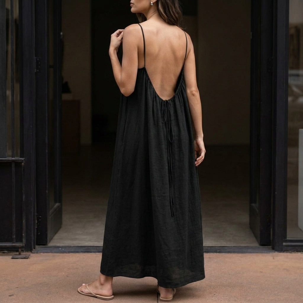 Romy Backless Maxi Dress