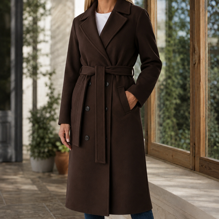 Adele-Grace Belted Overcoat