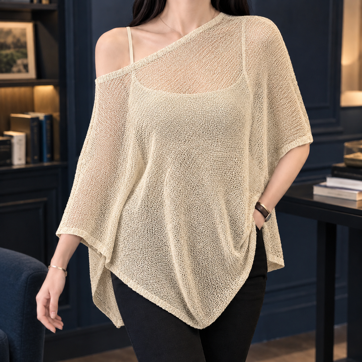 Perpetua Asymmetric Knit Top