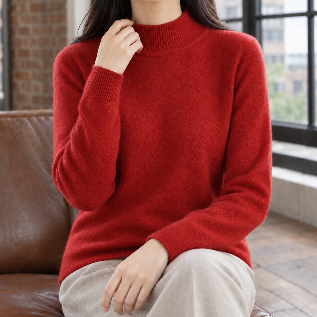 Jocasta Mock Neck Sweater