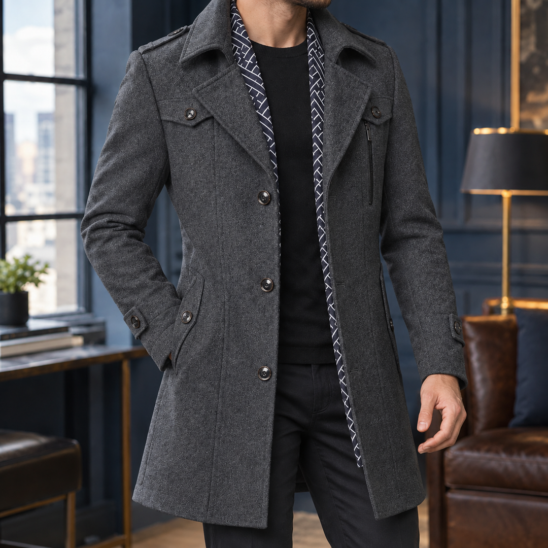Gaspard Tailored Wool Coat