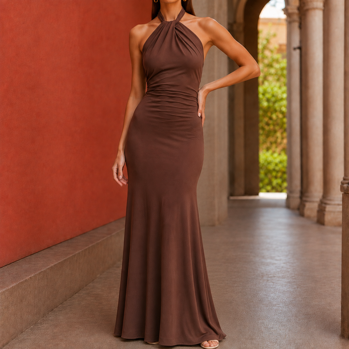 Odette-Rae Halter Maxi Dress
