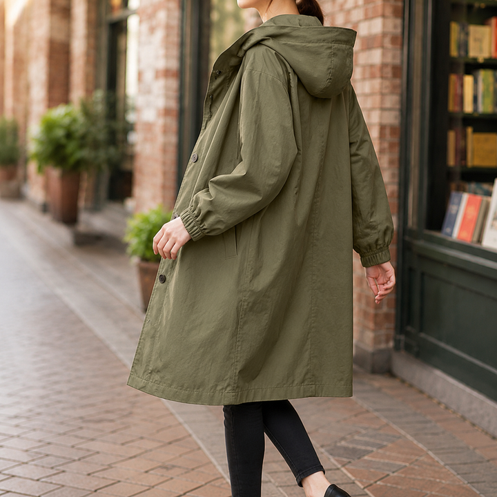 Zelda-Elise Hooded Overcoat