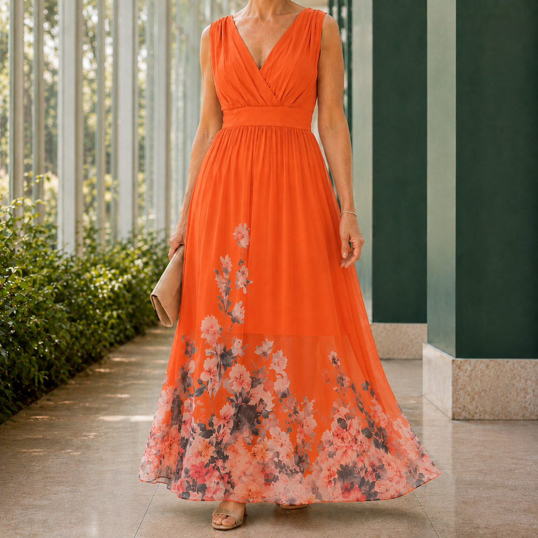 Fleur-Faye Floral Maxi Dress