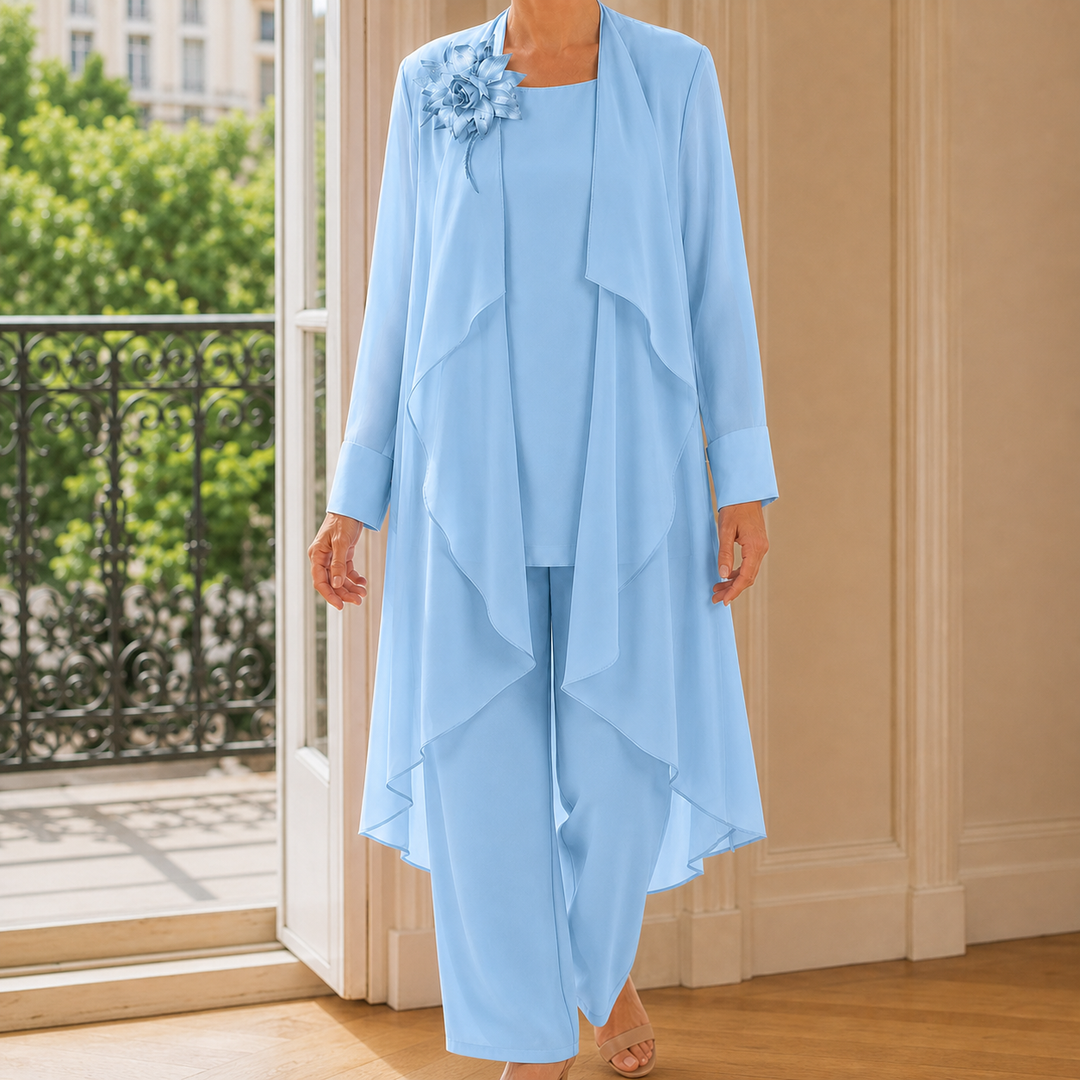 Mina-June Chiffon Pantsuit