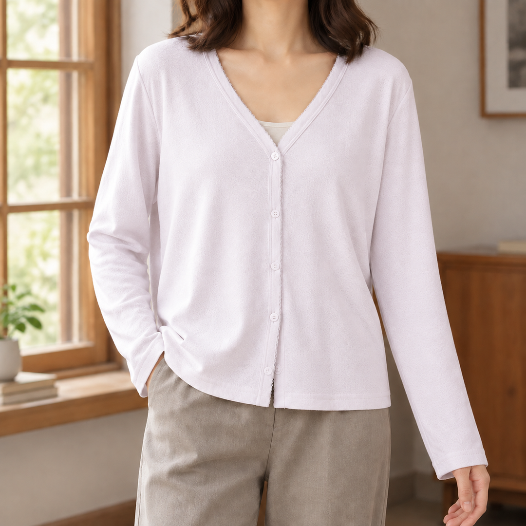 Hyacinth Button Front Cardigan