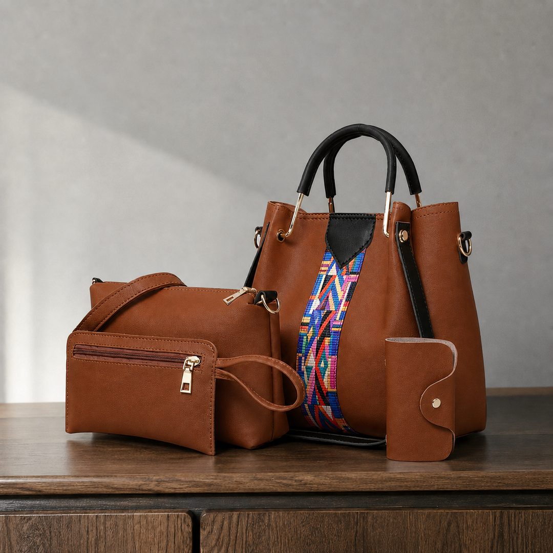 Arcuri Geo Handbag Set