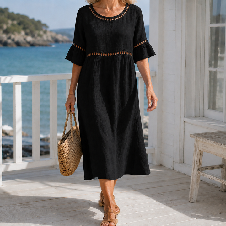 Hallie-Jade Eyelet Midi Dress
