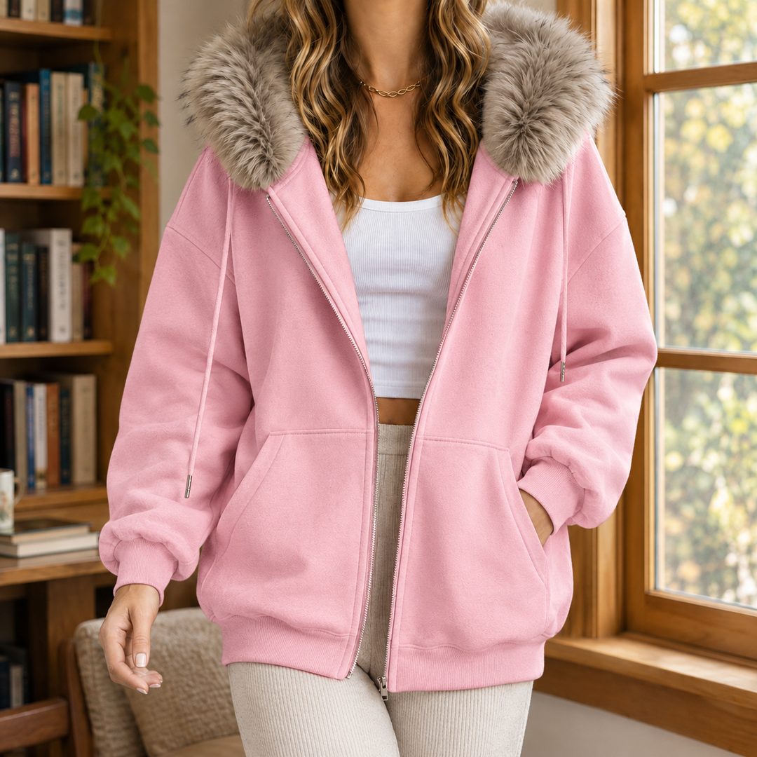 Ardith Fur Trim Hoodie