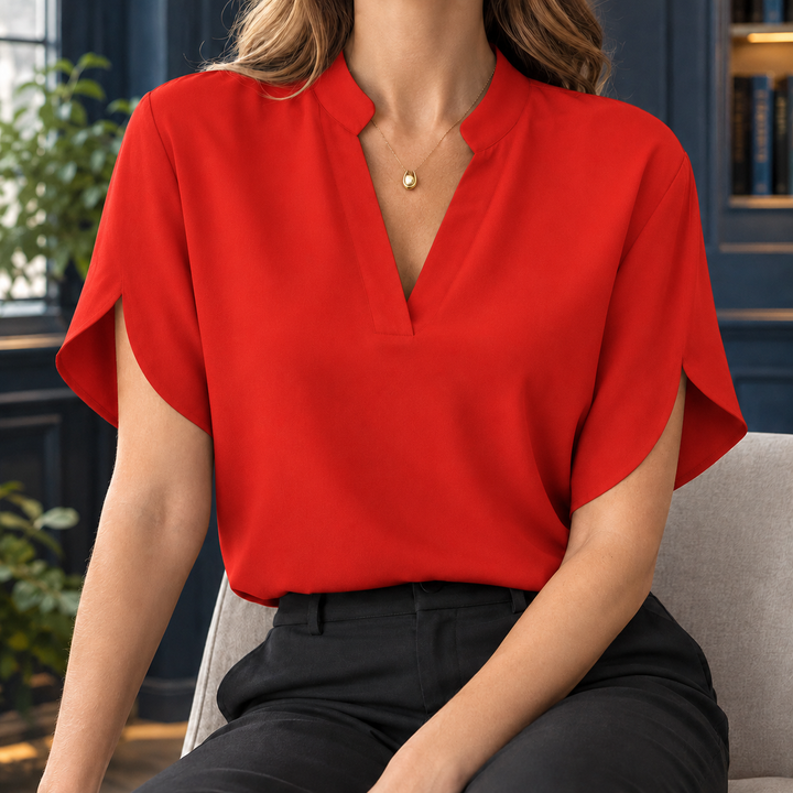 Philippa Split Neck Blouse