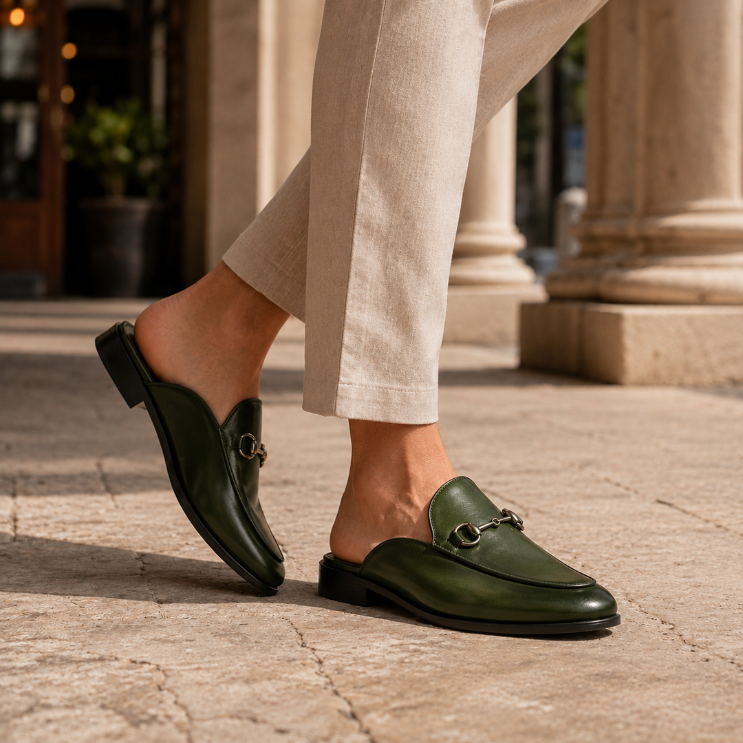Marcello Leather Mules