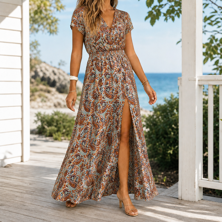 Alba-June Wrap Maxi Dress