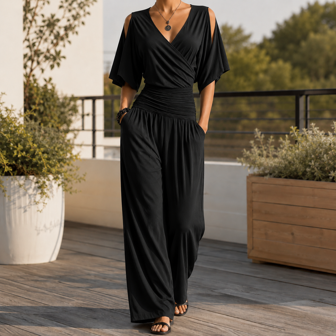 Verity-Grace Wide-Leg Jumpsuit