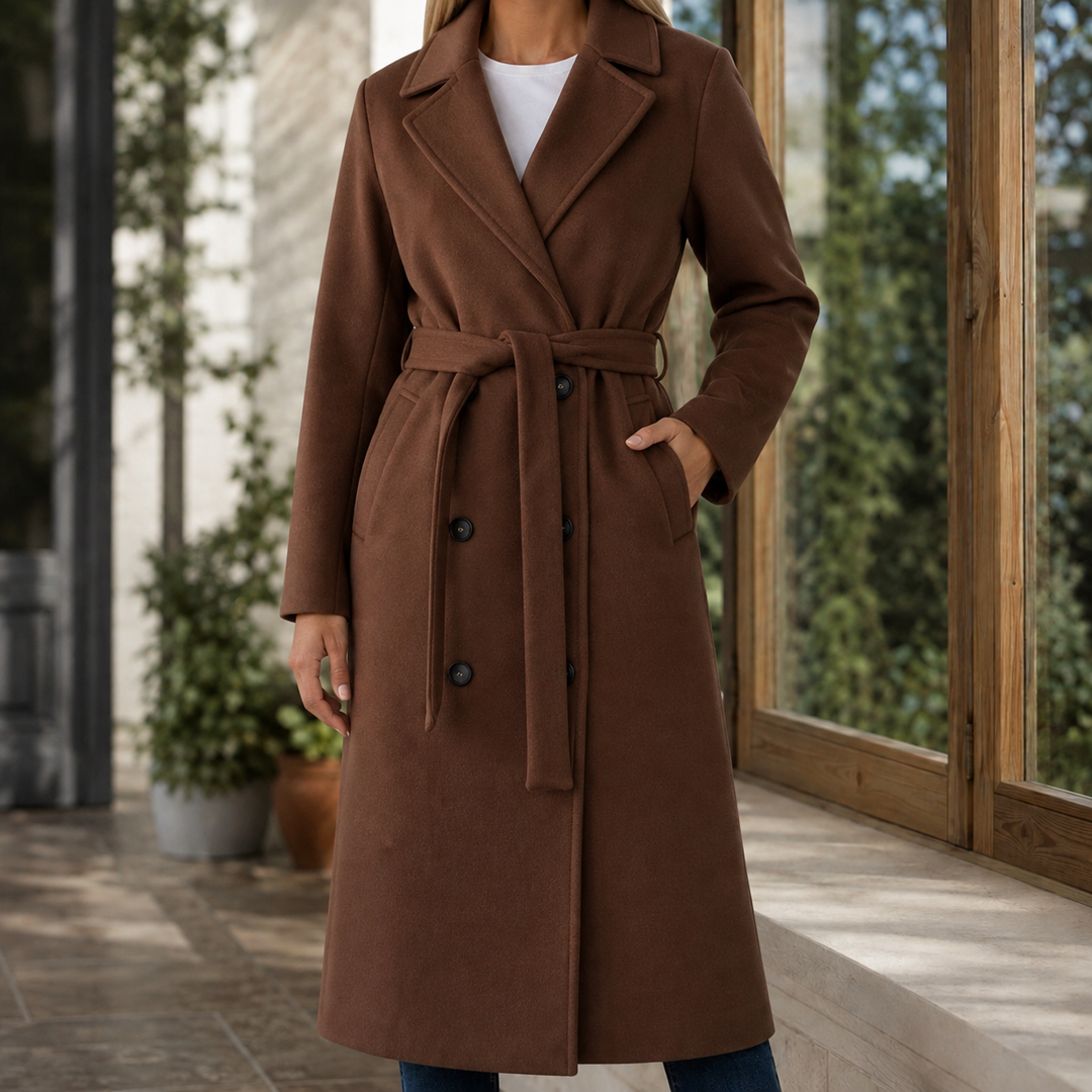 Adele-Grace Belted Overcoat