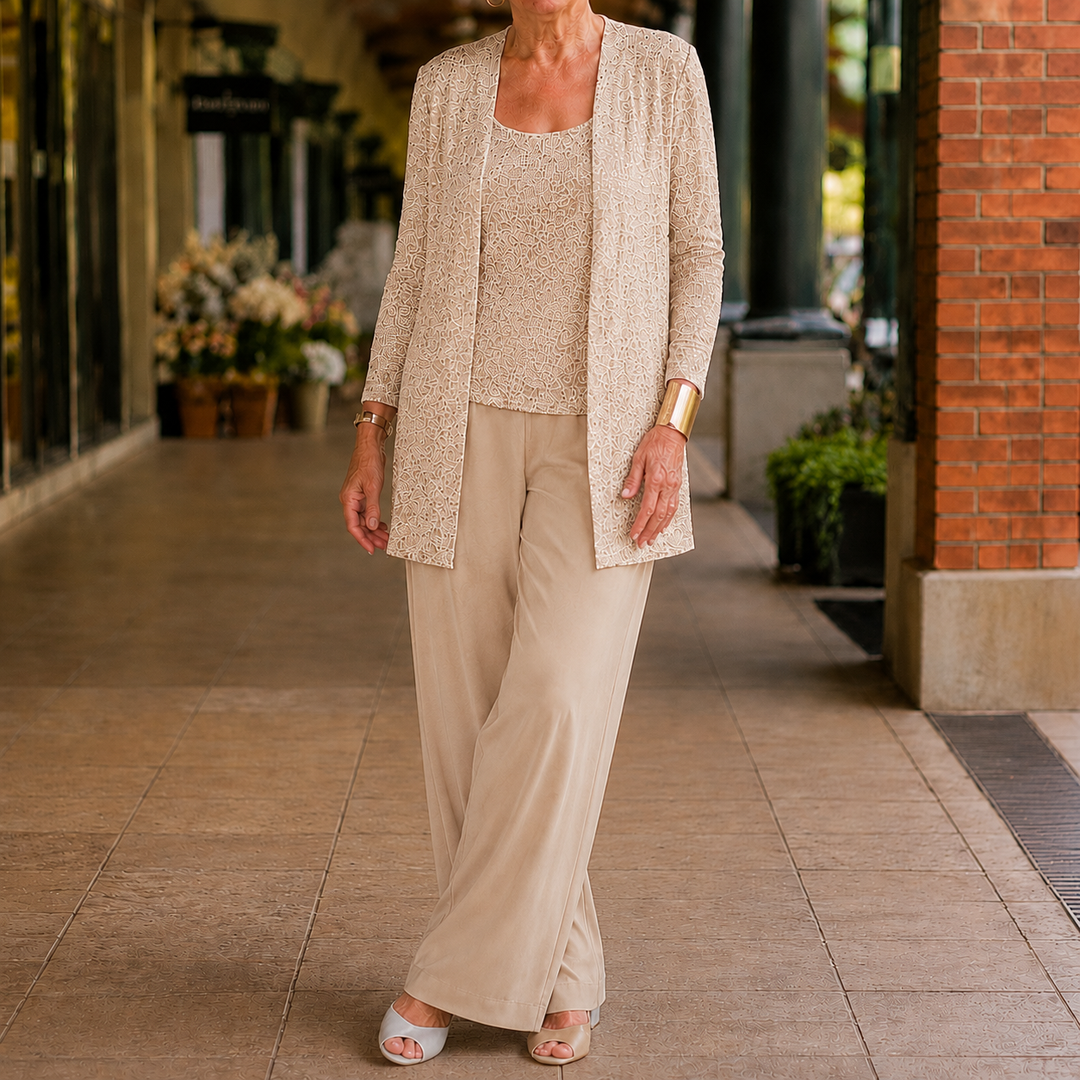 Elowen-Belle Sequined Pant Set