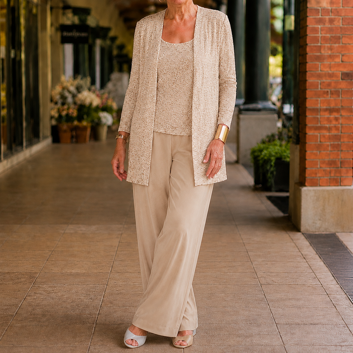 Elowen-Belle Sequined Pant Set